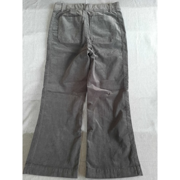 Democracy "Ab" Solution Corduroy Pants Women 12 Charcoal Gray Wide Flare Bootcut - Picture 8 of 9